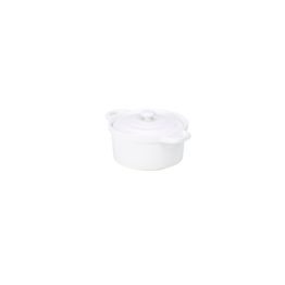 Genware Porcelain Covered Mini Casserole Dish 10.5cm/ 4"