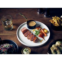 Genware Porcelain Low Presentation Plate 25cm/ 9.75" alternative