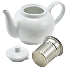 Genware Porcelain Teapot with Infuser 45cl/ 15.75oz