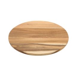 Genware Round Wood Serving/ Cake Board 33cm
