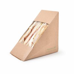 Vegware Vwst85 Triple 85mm Kraft Sandwich Wedge