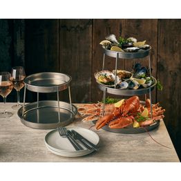 GenWare Two Tier Vintage Steel Seafood Stand alternative