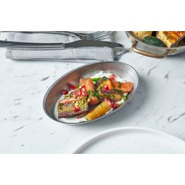 GenWare Vintage Steel Oval Dish 17.5 x 11cm alternative