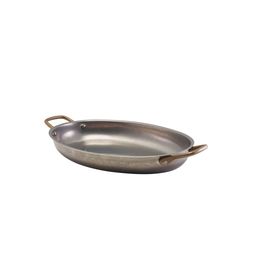 GenWare Vintage Steel Oval Dish 30 x 21cm