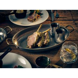 GenWare Vintage Steel Oval Dish 34 x 23cm alternative