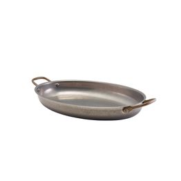 GenWare Vintage Steel Oval Dish 34 x 23cm