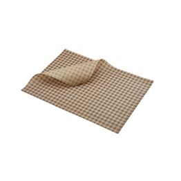 Greaseproof Paper Brown Gingham Print 35 x 25cm