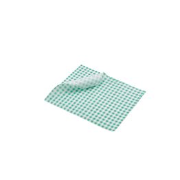 Greaseproof Paper Green Gingham Print 25 x 20cm