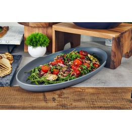 Grey Copenhagen Oval Melamine Dish 55 x 27.5cm alternative
