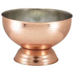Hammered Copper Champagne Bowl 36cm