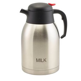Milk Inscribed Stainless Steel Vacuum Jug 2.0L