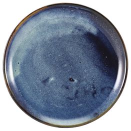 Terra Porcelain Aqua Blue Coupe Plate 30.5cm