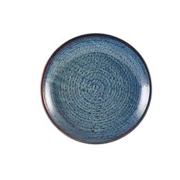 Terra Porcelain Aqua Blue Deep Coupe Plate 28cm