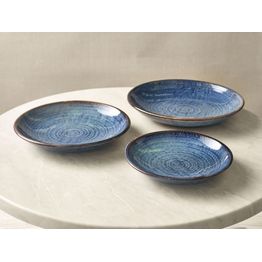 Terra Porcelain Aqua Blue Deep Coupe Plate 28cm alternative