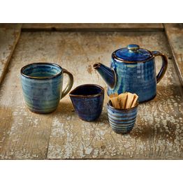 Terra Porcelain Aqua Blue Dip Pot 8.5cl/ 3oz alternative