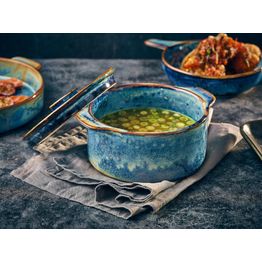 Terra Porcelain Aqua Blue Mini Casserole Dish 14cm alternative