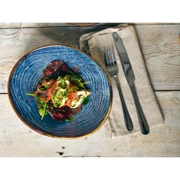 Terra Porcelain Aqua Blue Organic Bowl 22cm alternative