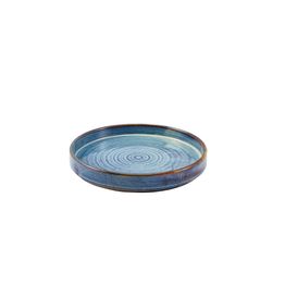 Terra Porcelain Aqua Blue Presentation Plate 20.5cm