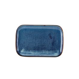 Terra Porcelain Aqua Blue Rectangular Plate 34.5 x 23.5cm