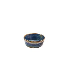 Terra Porcelain Aqua Blue Round Pie Dish 13.6cm