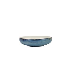 Terra Porcelain Aqua Blue Two Tone Coupe Bowl 22cm