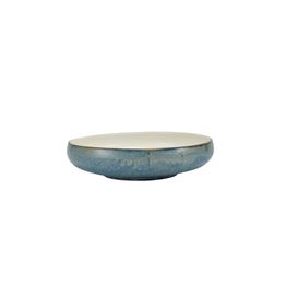 Terra Porcelain Aqua Blue Two Tone Coupe Bowl 24.5cm