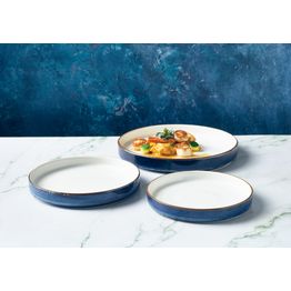 Terra Porcelain Aqua Blue Two Tone Presentation Plate 21cm alternative