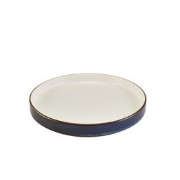 Terra Porcelain Aqua Blue Two Tone Presentation Plate 26cm