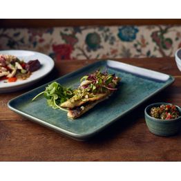 Terra Porcelain Aqua Green Rectangular Platter 30 x 20cm alternative