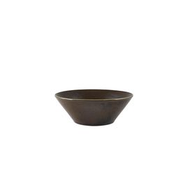 Terra Porcelain Black Conical Bowl 16cm