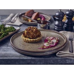 Terra Porcelain Grey Low Presentation Plate 25cm alternative