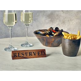 GenWare Acacia Wood Reserved Sign alternative