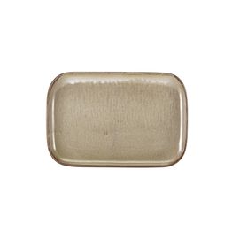 Terra Porcelain Grey Rectangular Plate 34.5 x 23.5cm