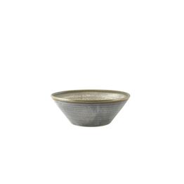 Terra Porcelain Matt Grey Conical Bowl 16cm