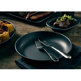 GenWare Black Vintage Steel Coupe Plate 20cm alternative