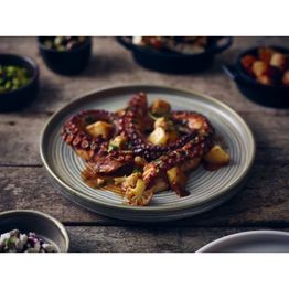 Terra Porcelain Matt Grey Low Presentation Plate 25cm alternative