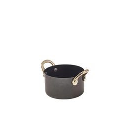 GenWare Black Vintage Steel Mini Casserole Dish 9 x 5.25cm