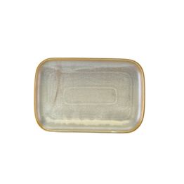 Terra Porcelain Matt Grey Rectangular Plate 34.5 x 23.5cm