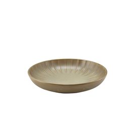 Terra Porcelain Matt Grey Scalloped Coupe Bowl 25.4cm