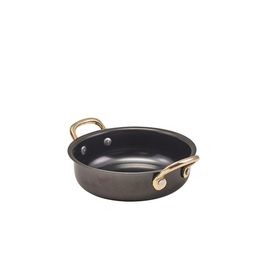 GenWare Black Vintage Steel Round Dish 13.5 x 3.75cm