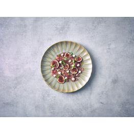 Terra Porcelain Matt Grey Scalloped Coupe Plate 23.4cm alternative