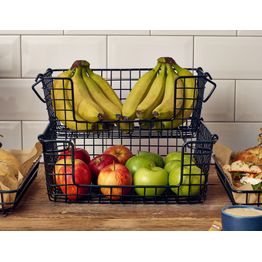 GenWare Black Wire Open Sided Display Basket GN 1/2 alternative