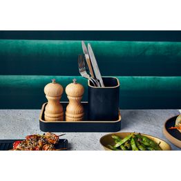 GenWare Black Wood Veneer Tray 23 x 13.8cm alternative