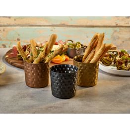 GenWare Gold Vintage Steel Hammered Serving Cup 8.5 x 8.5cm alternative