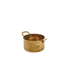 GenWare Gold Vintage Steel Mini Casserole Dish 9 x 5.25cm