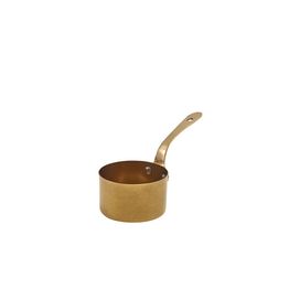 GenWare Gold Vintage Steel Mini Sauce Pan 7 x 3.75cm