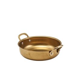 GenWare Gold Vintage Steel Round Dish 15.5 x 4cm