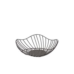GenWare Lotus Leaf Black Wire Basket 28.5 x 10cm