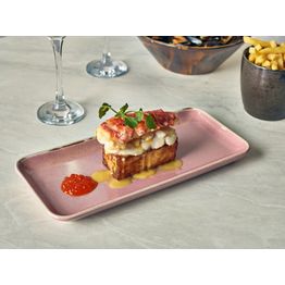 Terra Porcelain Rose Narrow Rectangular Platter 27 x 12.5cm alternative