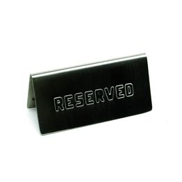 GenWare Stainless Steel Reserved Table Sign